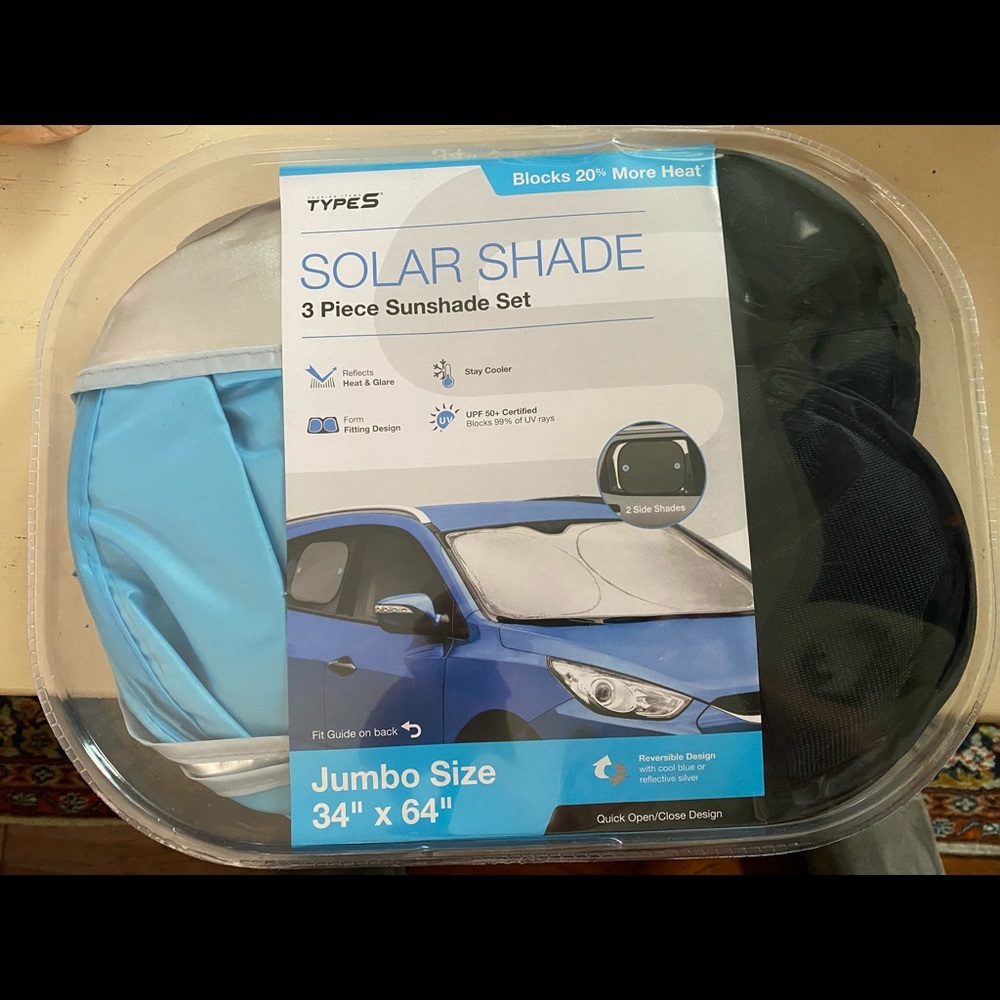 3 Piece Car Sunshade Set